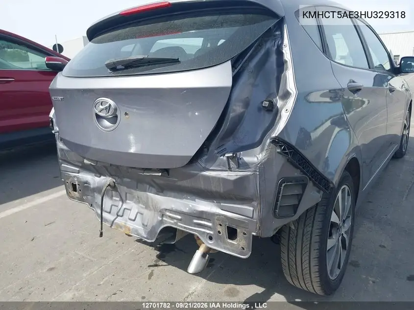 2017 HYUNDAI ACCENT VIN KMHCT5AE3HU329318 — фото 20
