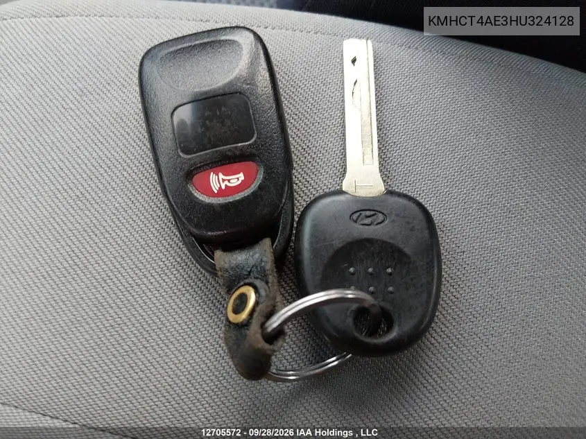 2017 HYUNDAI ACCENT VIN KMHCT4AE3HU324128 — фото 10