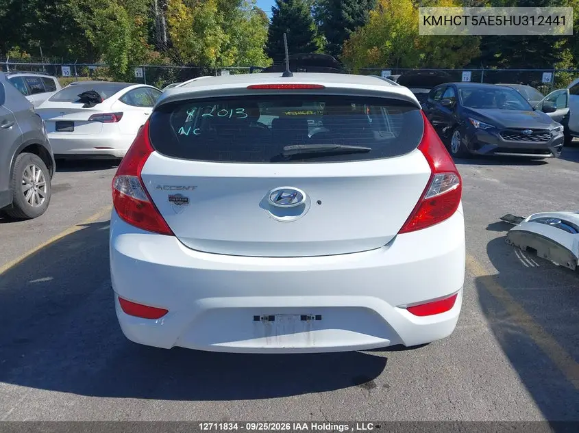 2017 HYUNDAI ACCENT VIN KMHCT5AE5HU312441 — фото 17