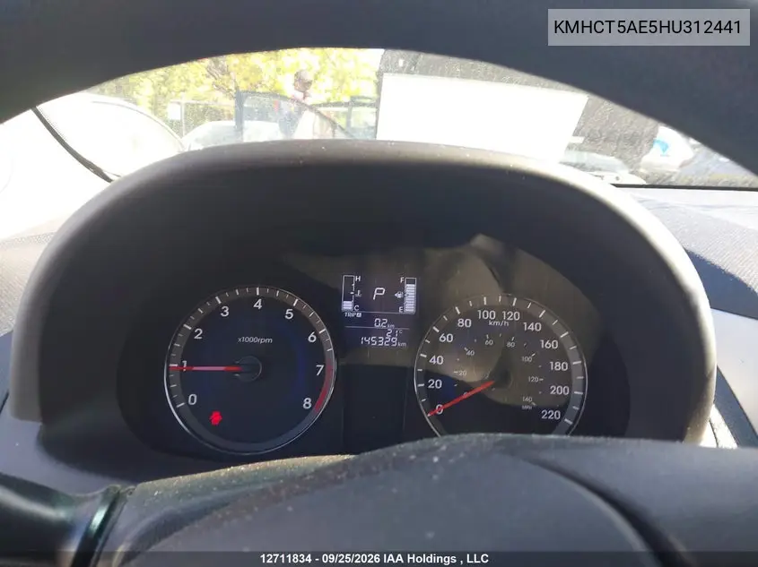 2017 HYUNDAI ACCENT VIN KMHCT5AE5HU312441 — фото 7