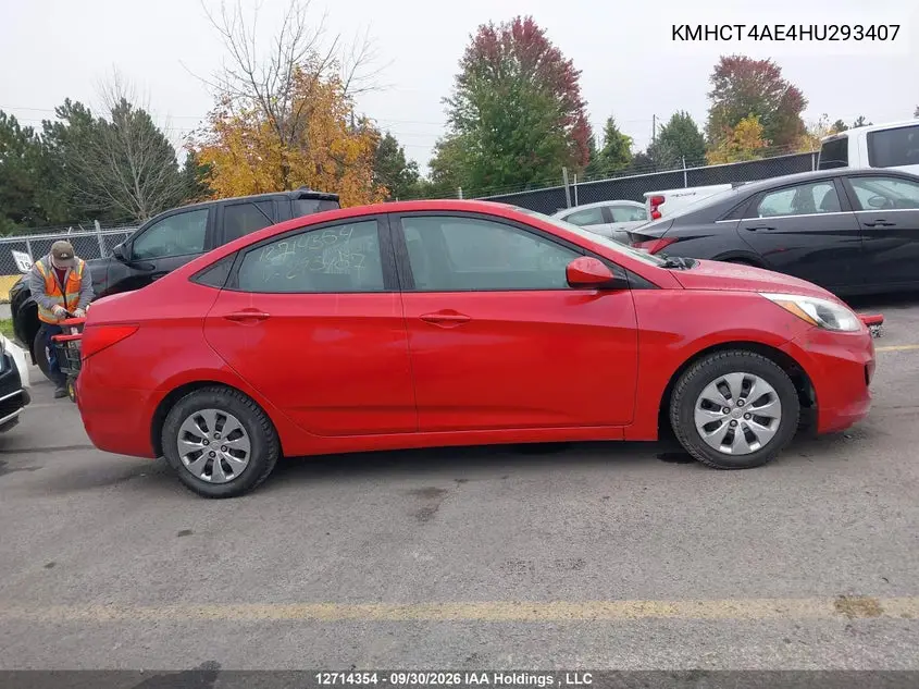 2017 HYUNDAI ACCENT VIN KMHCT4AE4HU293407 — фото 13