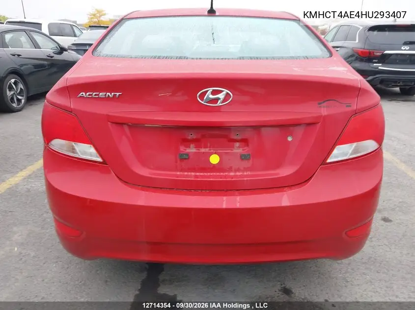 2017 HYUNDAI ACCENT VIN KMHCT4AE4HU293407 — фото 16