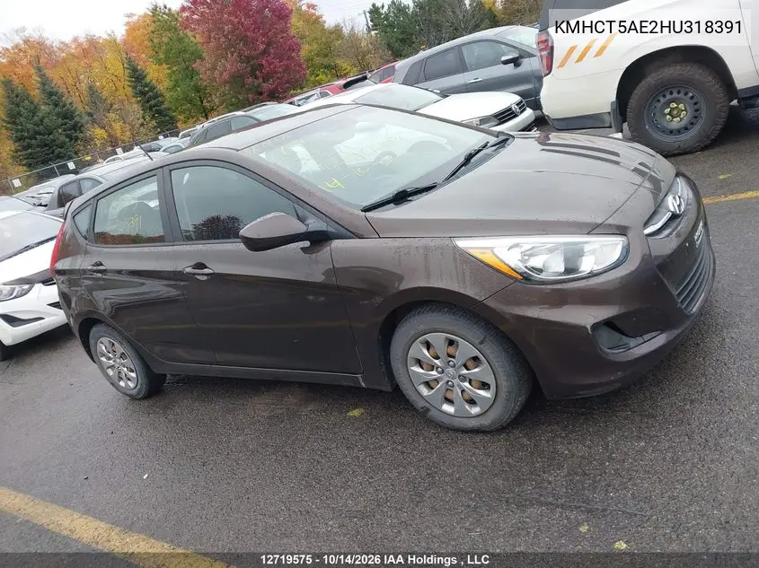 2017 HYUNDAI ACCENT VIN KMHCT5AE2HU318391 — фото 13
