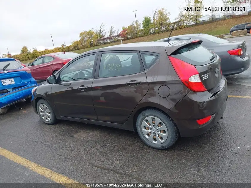 2017 HYUNDAI ACCENT VIN KMHCT5AE2HU318391 — фото 14