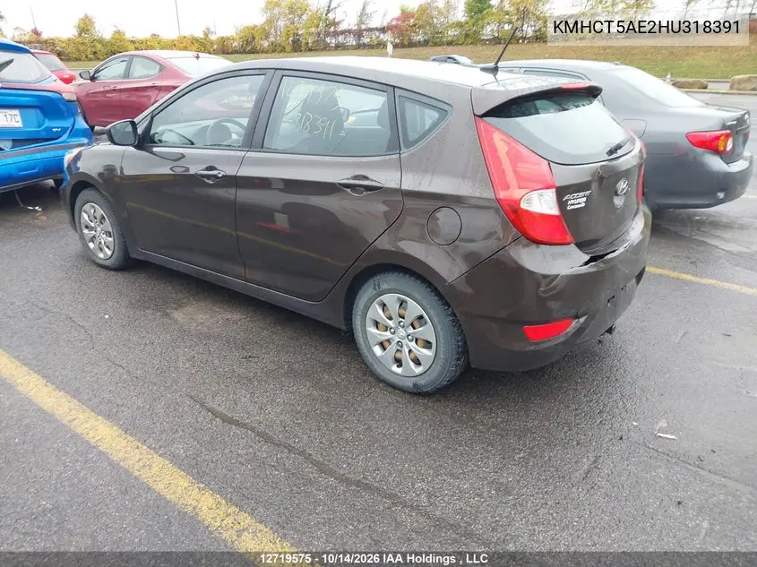2017 HYUNDAI ACCENT VIN KMHCT5AE2HU318391 — фото 3