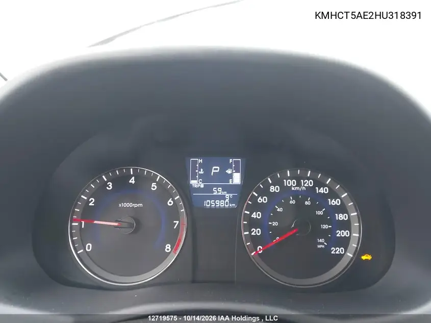 2017 HYUNDAI ACCENT VIN KMHCT5AE2HU318391 — фото 7