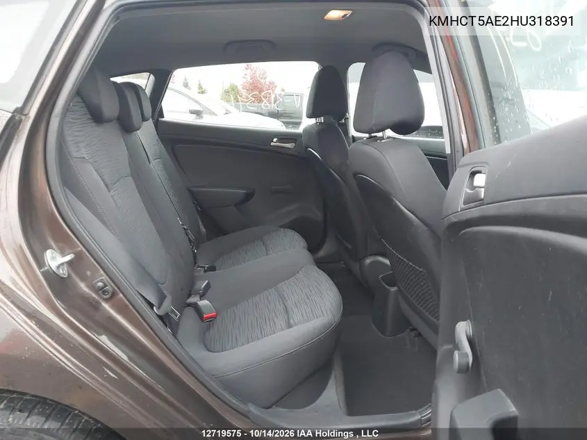 2017 HYUNDAI ACCENT VIN KMHCT5AE2HU318391 — фото 8