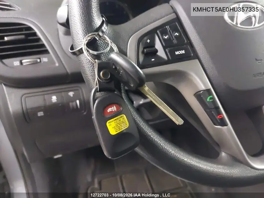 2017 HYUNDAI ACCENT VIN KMHCT5AE0HU357335 — фото 11