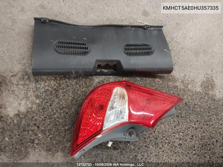 2017 HYUNDAI ACCENT VIN KMHCT5AE0HU357335 — фото 12