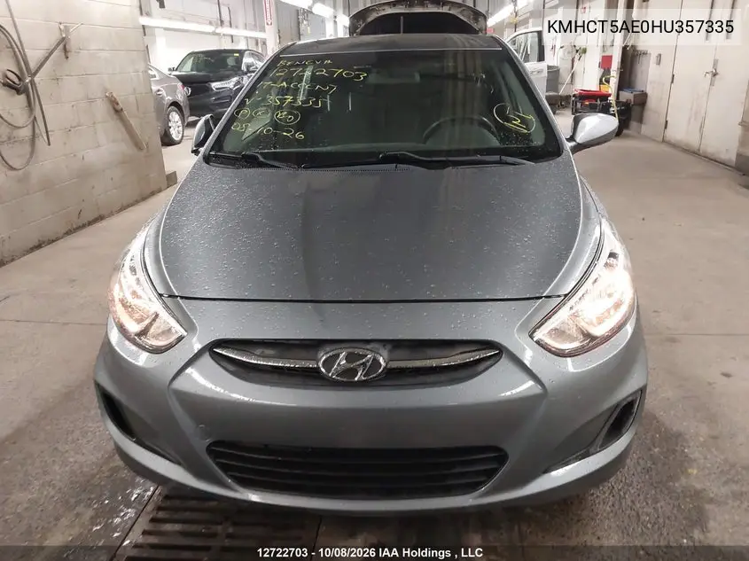 2017 HYUNDAI ACCENT VIN KMHCT5AE0HU357335 — фото 13