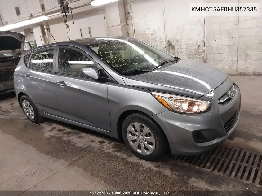2017 HYUNDAI ACCENT VIN KMHCT5AE0HU357335 — фото 14