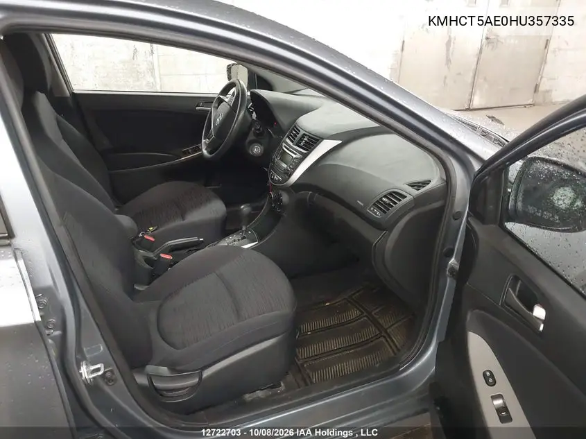 2017 HYUNDAI ACCENT VIN KMHCT5AE0HU357335 — фото 5