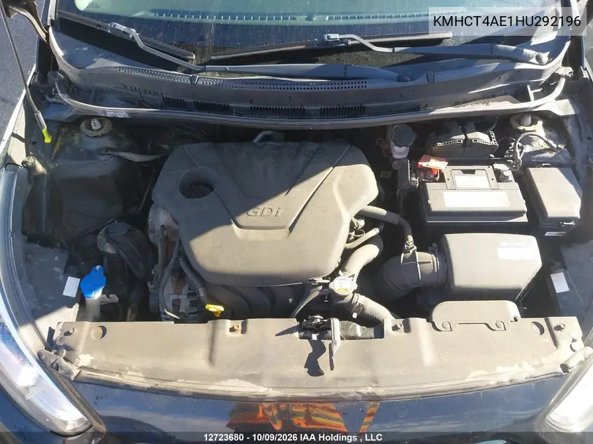 2017 HYUNDAI ACCENT VIN KMHCT4AE1HU292196 — фото 10