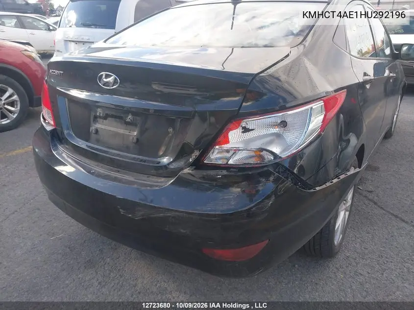 2017 HYUNDAI ACCENT VIN KMHCT4AE1HU292196 — фото 12