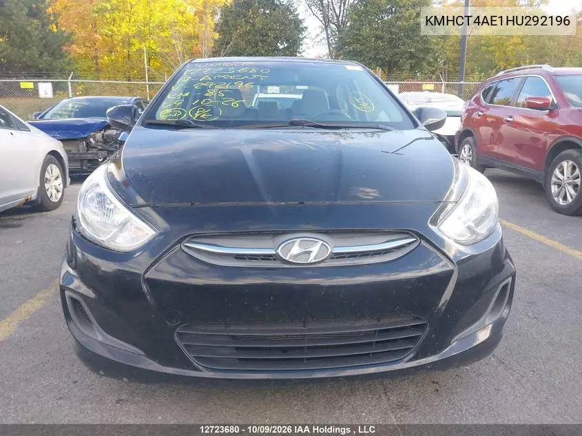 2017 HYUNDAI ACCENT VIN KMHCT4AE1HU292196 — фото 13