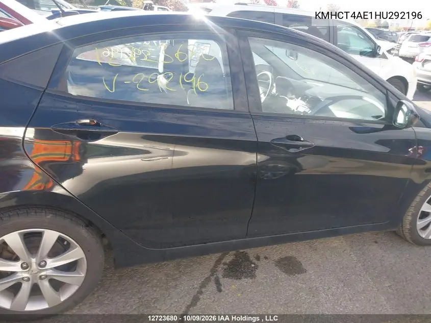 2017 HYUNDAI ACCENT VIN KMHCT4AE1HU292196 — фото 14