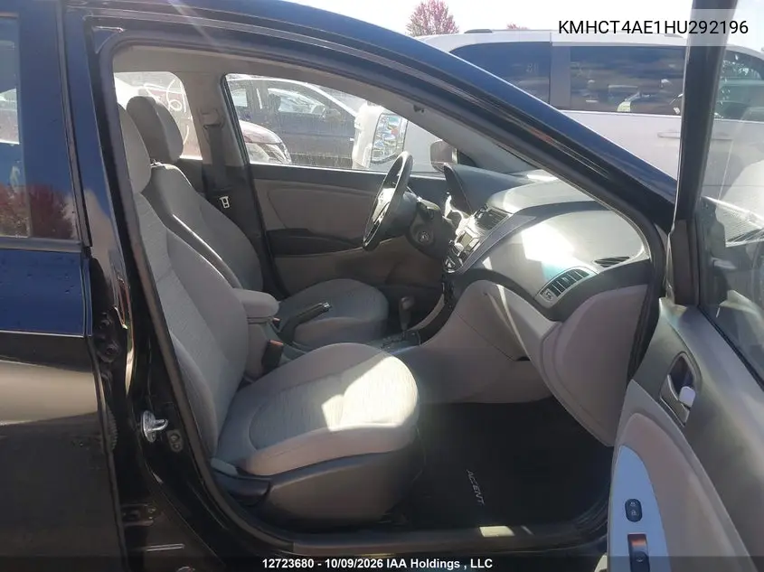 2017 HYUNDAI ACCENT VIN KMHCT4AE1HU292196 — фото 5