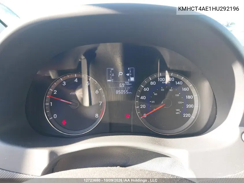 2017 HYUNDAI ACCENT VIN KMHCT4AE1HU292196 — фото 7