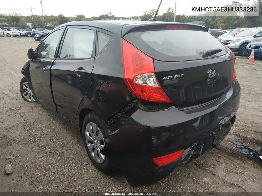 2017 HYUNDAI ACCENT VIN KMHCT5AE3HU333286 — фото 3