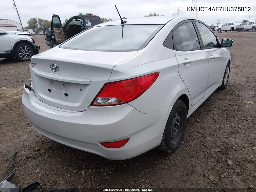 2017 HYUNDAI ACCENT VIN KMHCT4AE7HU375812 — фото 4