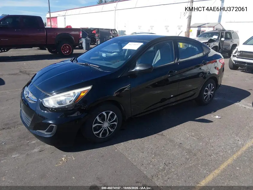 2017 HYUNDAI ACCENT VIN KMHCT4AE6HU372061 — фото 2