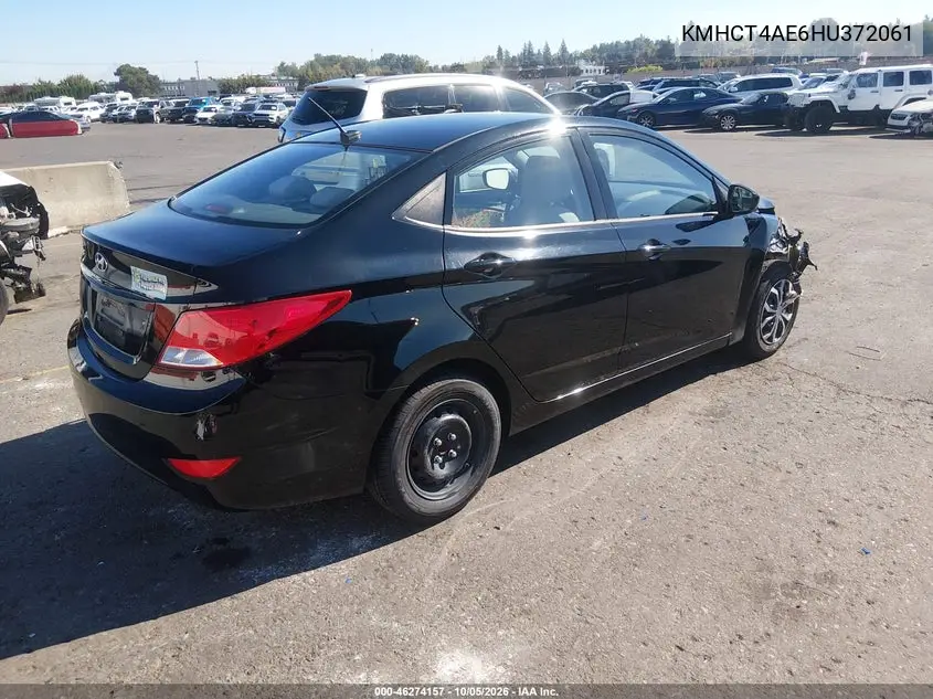 2017 HYUNDAI ACCENT VIN KMHCT4AE6HU372061 — фото 4