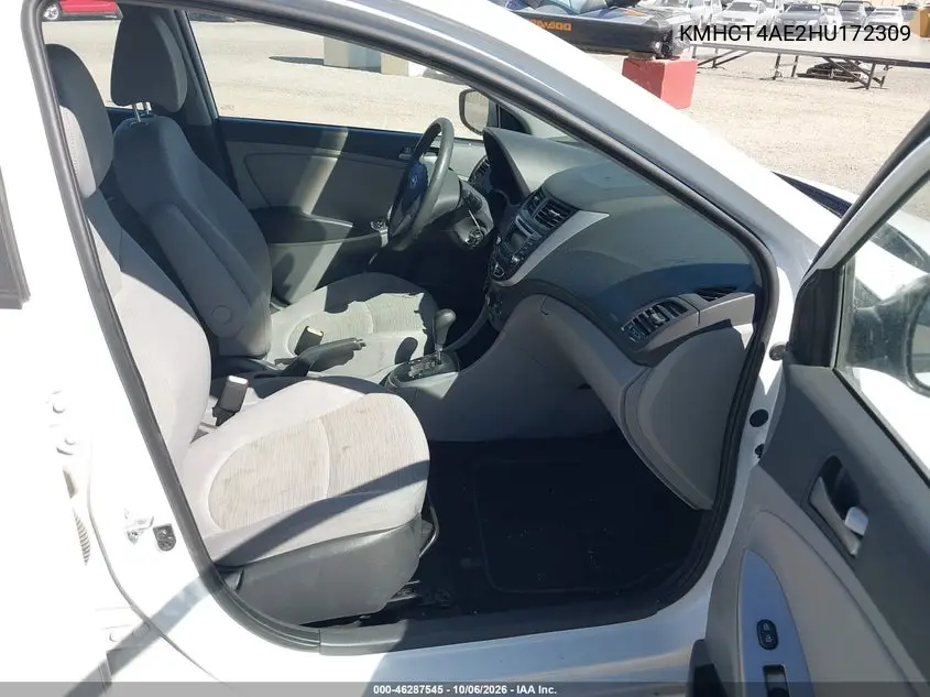 2017 HYUNDAI ACCENT VIN KMHCT4AE2HU172309 — фото 5