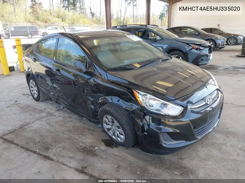 HYUNDAI ACCENT 2017, VIN KMHCT4AE5HU335020