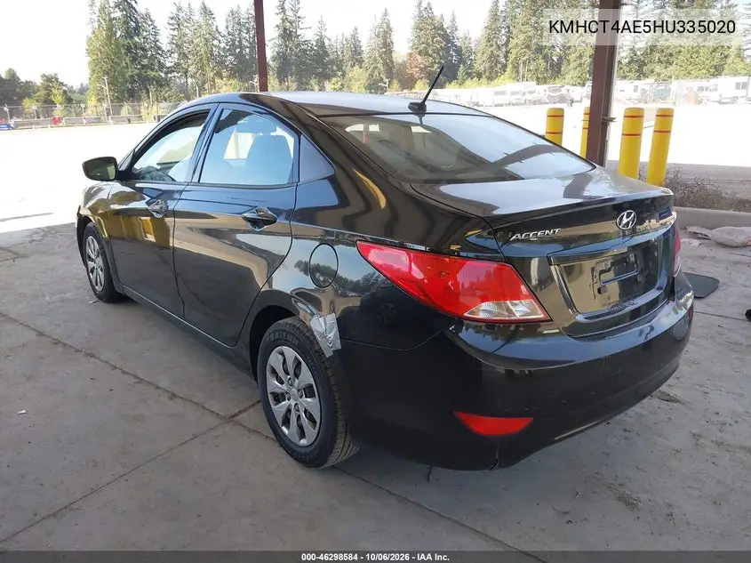 2017 HYUNDAI ACCENT VIN KMHCT4AE5HU335020 — фото 3