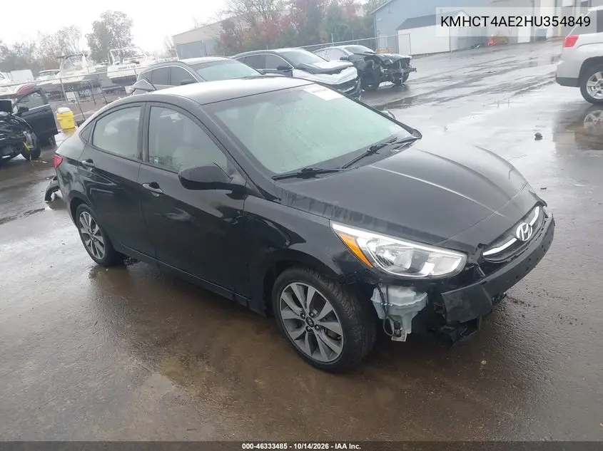 HYUNDAI ACCENT 2017, VIN KMHCT4AE2HU354849