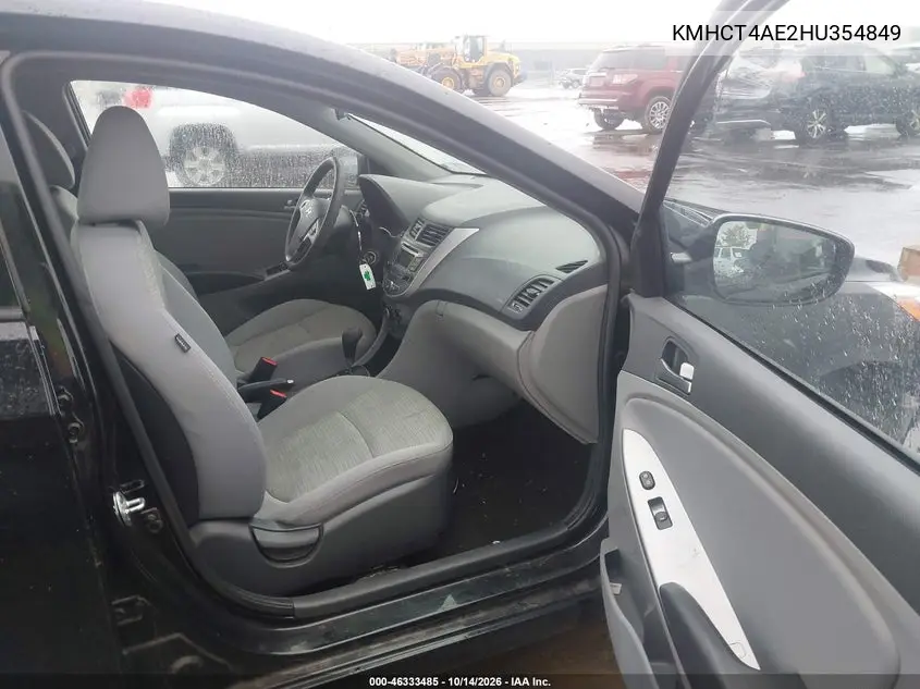 2017 HYUNDAI ACCENT VIN KMHCT4AE2HU354849 — фото 5