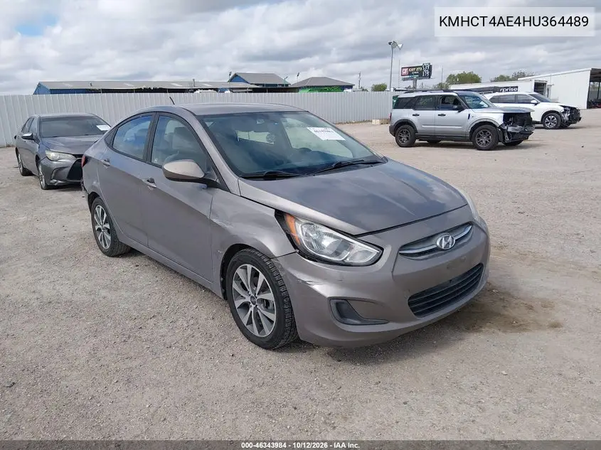 HYUNDAI ACCENT 2017, VIN KMHCT4AE4HU364489
