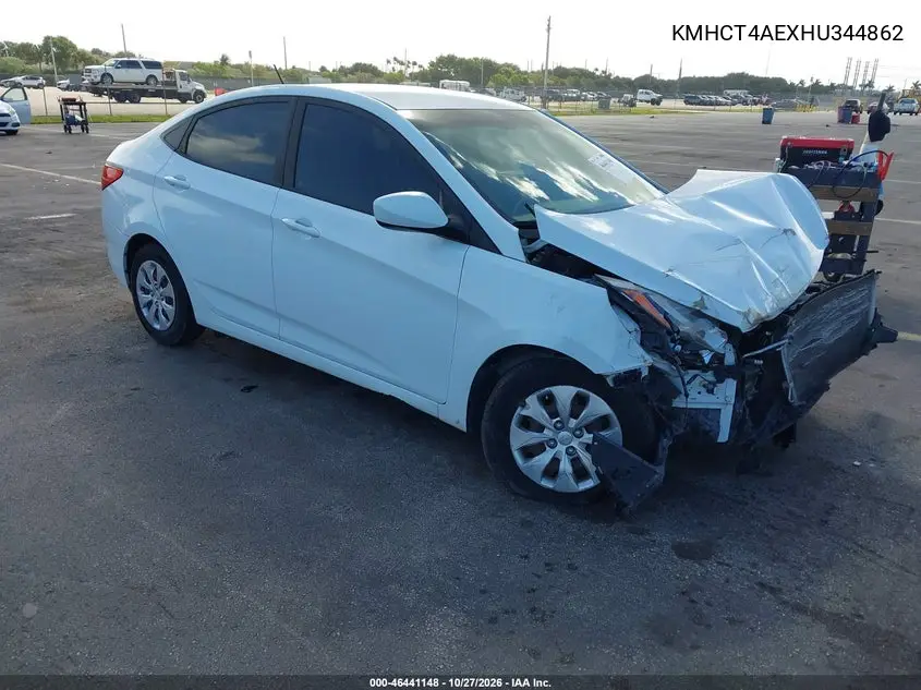HYUNDAI ACCENT 2017, VIN KMHCT4AEXHU344862