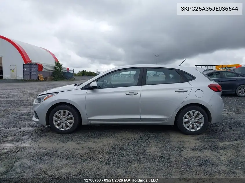 2018 HYUNDAI ACCENT VIN 3KPC25A35JE036644 — фото 15