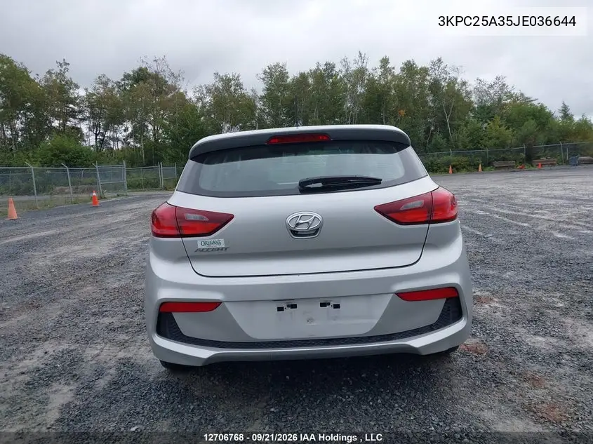 2018 HYUNDAI ACCENT VIN 3KPC25A35JE036644 — фото 17