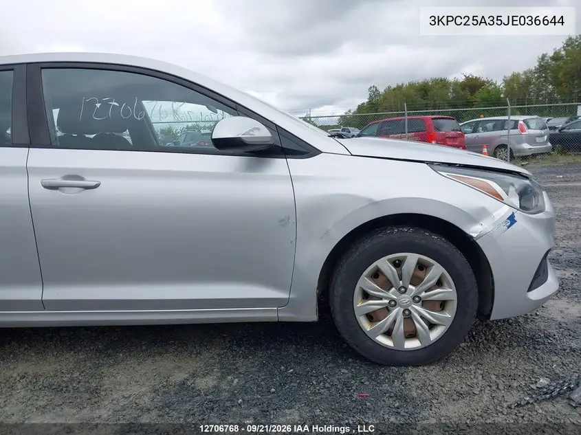 2018 HYUNDAI ACCENT VIN 3KPC25A35JE036644 — фото 20
