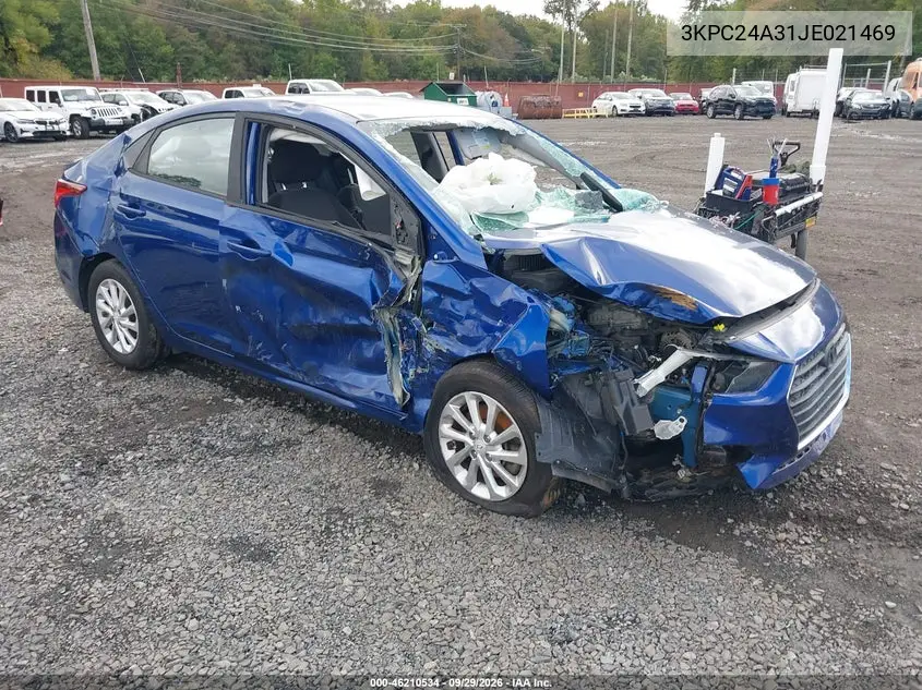 HYUNDAI ACCENT 2018, VIN 3KPC24A31JE021469