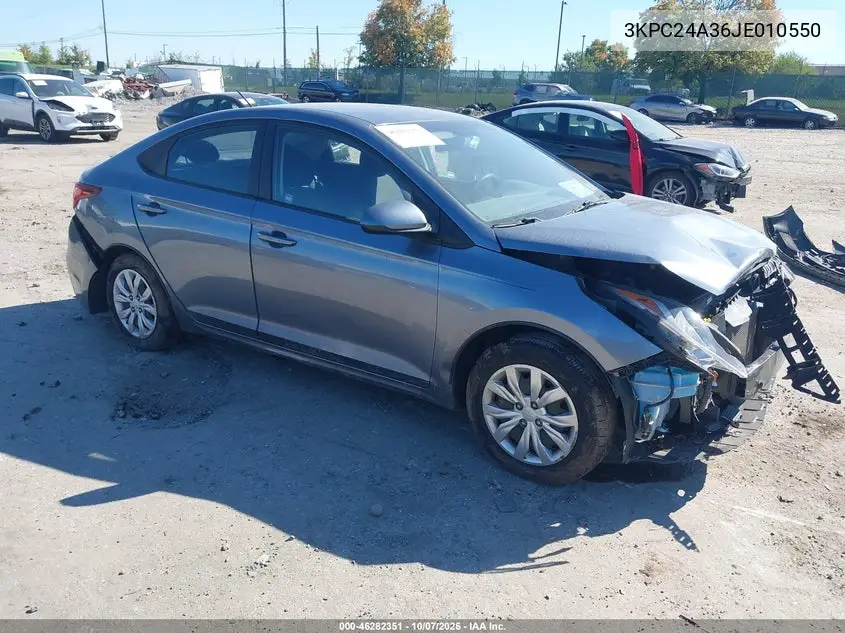 HYUNDAI ACCENT 2018, VIN 3KPC24A36JE010550