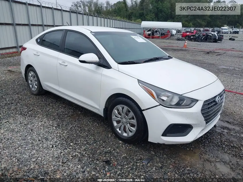 HYUNDAI ACCENT 2018, VIN 3KPC24A32JE022307