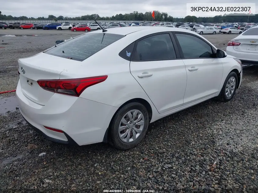 2018 HYUNDAI ACCENT VIN 3KPC24A32JE022307 — фото 4