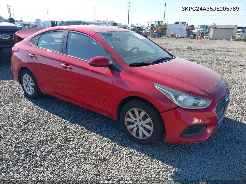 HYUNDAI ACCENT 2018, VIN 3KPC24A35JE005789