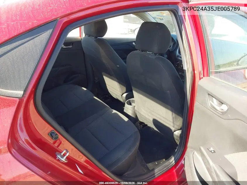 2018 HYUNDAI ACCENT VIN 3KPC24A35JE005789 — фото 8