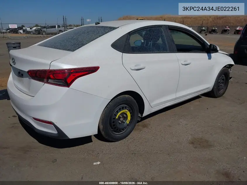 2018 HYUNDAI ACCENT VIN 3KPC24A34JE022261 — фото 4
