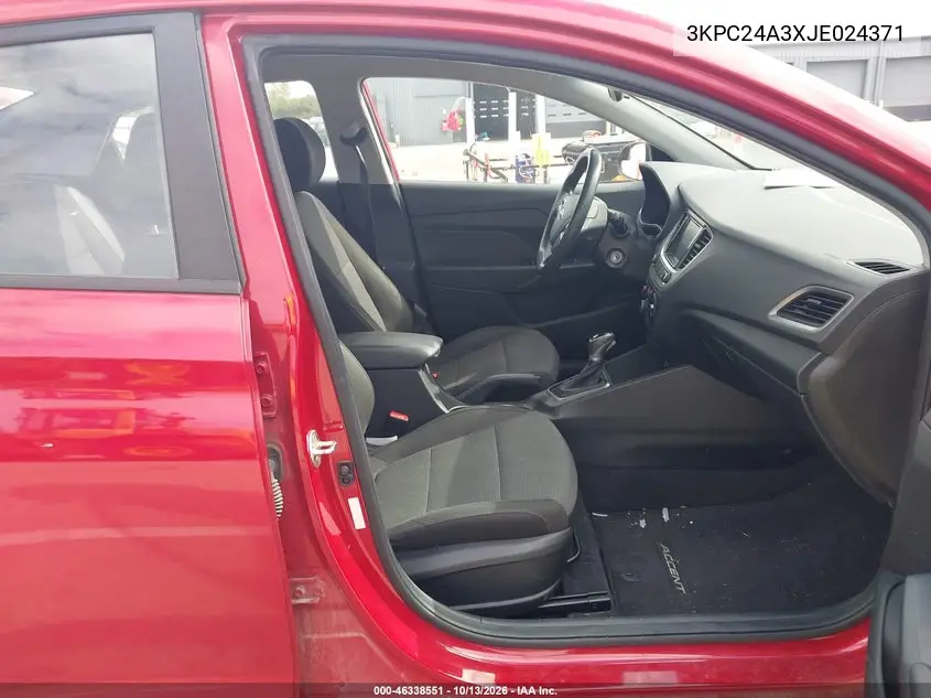 2018 HYUNDAI ACCENT VIN 3KPC24A3XJE024371 — фото 5