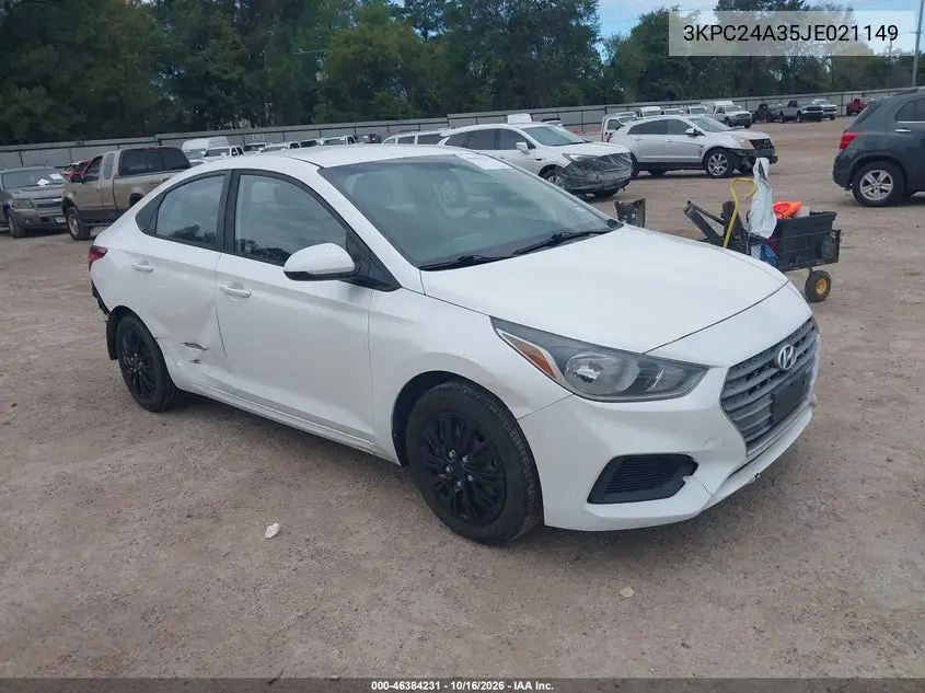 HYUNDAI ACCENT 2018, VIN 3KPC24A35JE021149