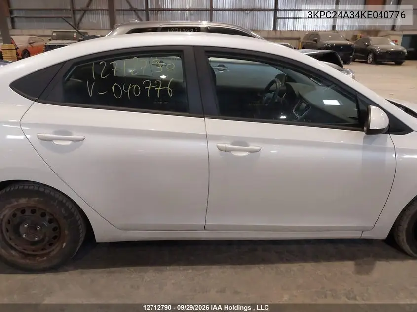 2019 HYUNDAI ACCENT VIN 3KPC24A34KE040776 — фото 14