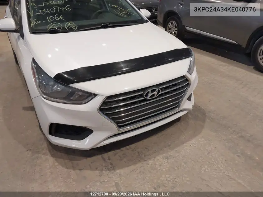 2019 HYUNDAI ACCENT VIN 3KPC24A34KE040776 — фото 22
