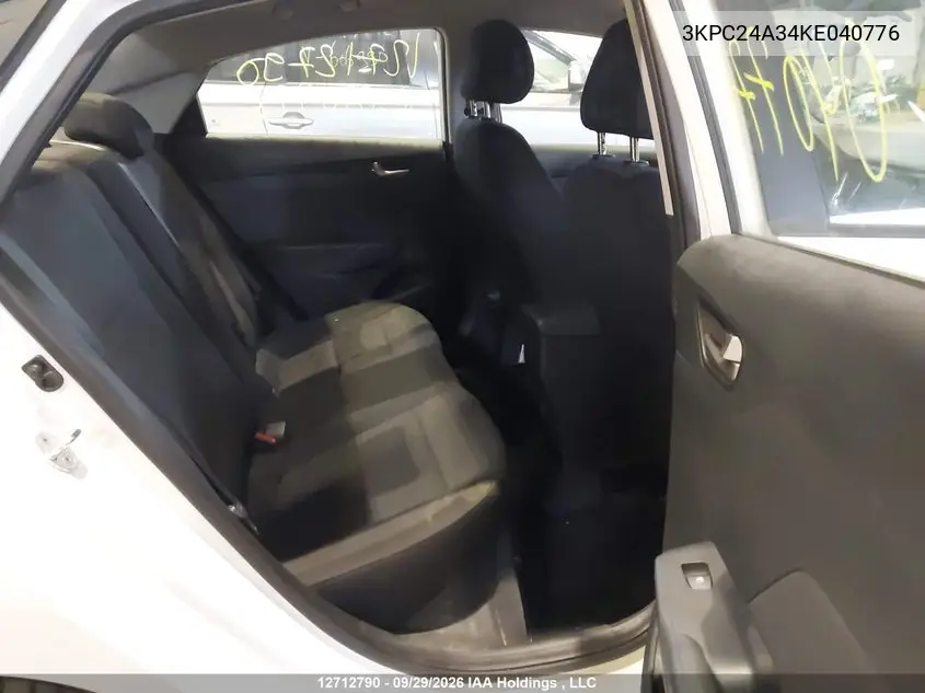 2019 HYUNDAI ACCENT VIN 3KPC24A34KE040776 — фото 8