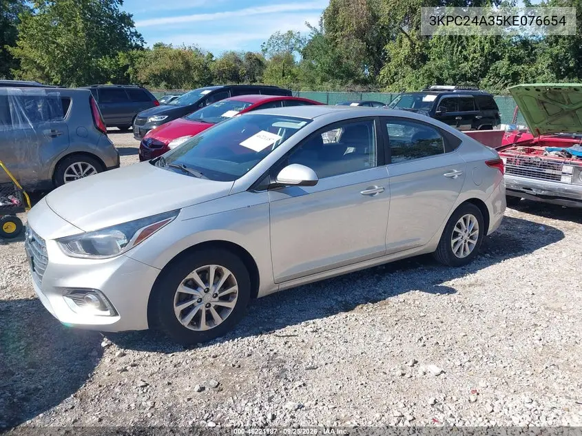 2019 HYUNDAI ACCENT VIN 3KPC24A35KE076654 — фото 4