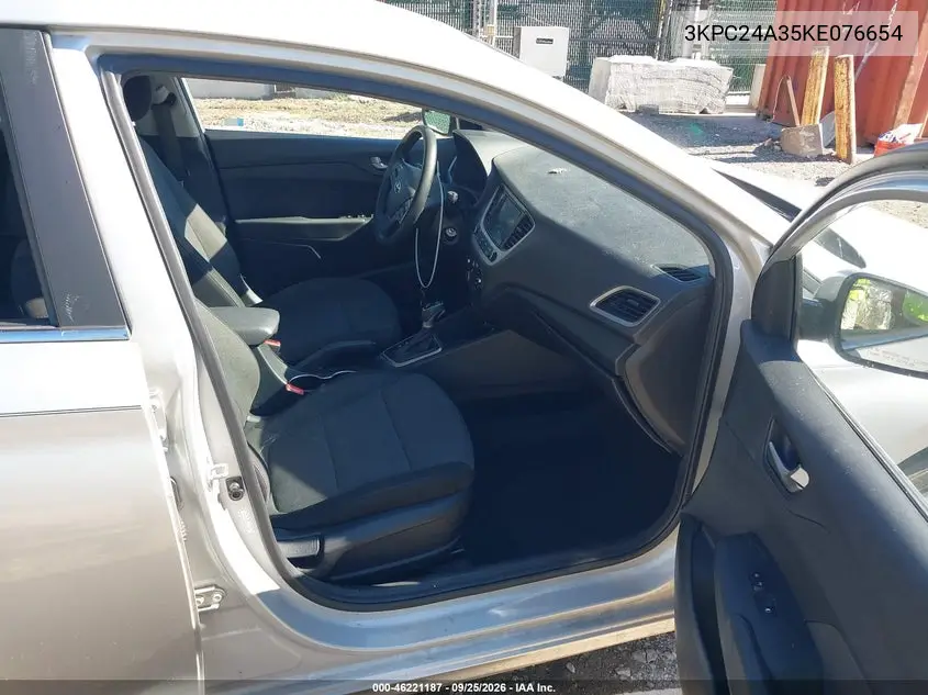 2019 HYUNDAI ACCENT VIN 3KPC24A35KE076654 — фото 5